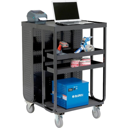 Global Industrial Portable Power System, Steel, Copper, Aluminum, Plastic, 28 in L, 16-3/8 in W, 11-3/4 in H 800557